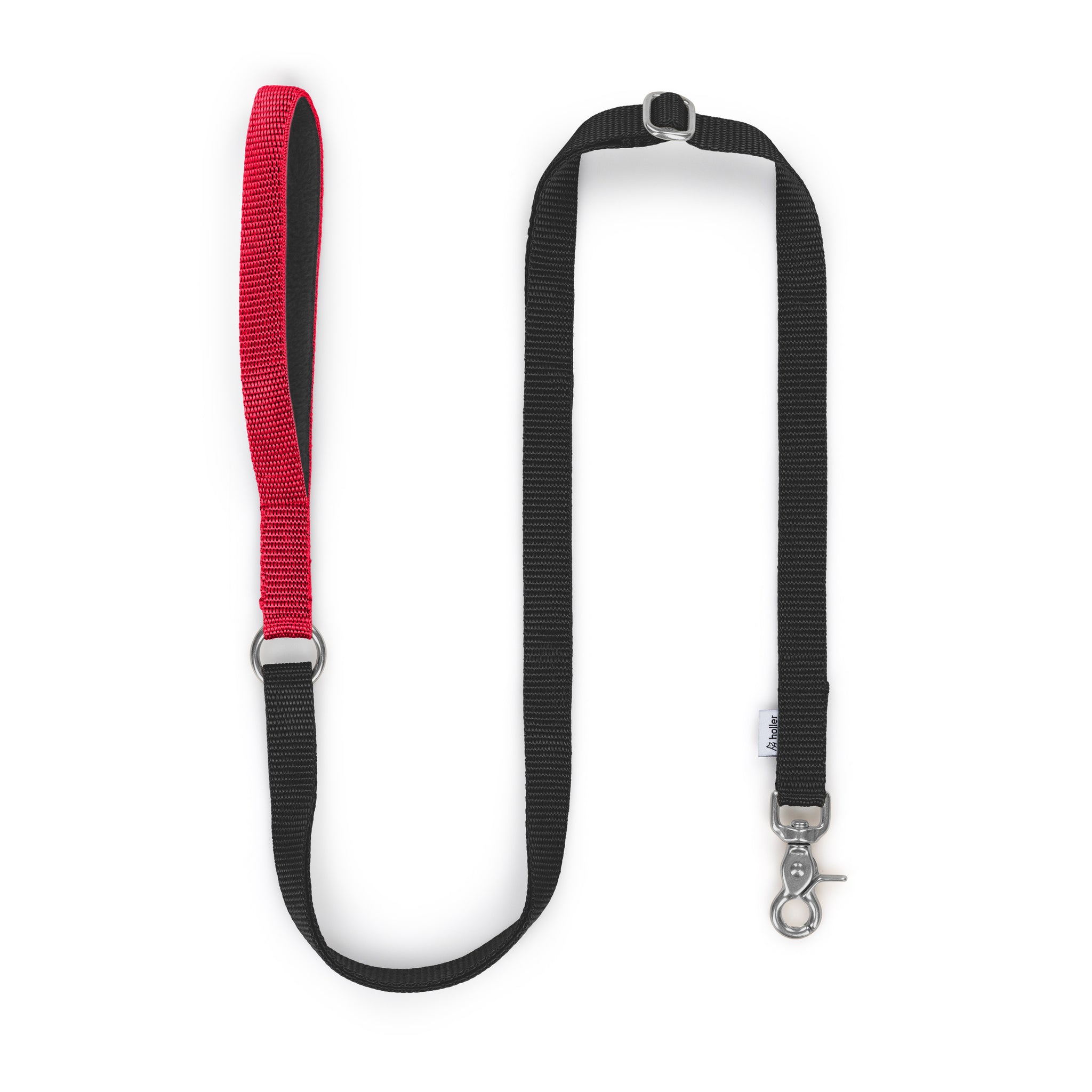 Black + Red Custom-made Extendable Lead - With Soft Touch Handle. - Pet Leashes - Holler Brighton - Holler Brighton