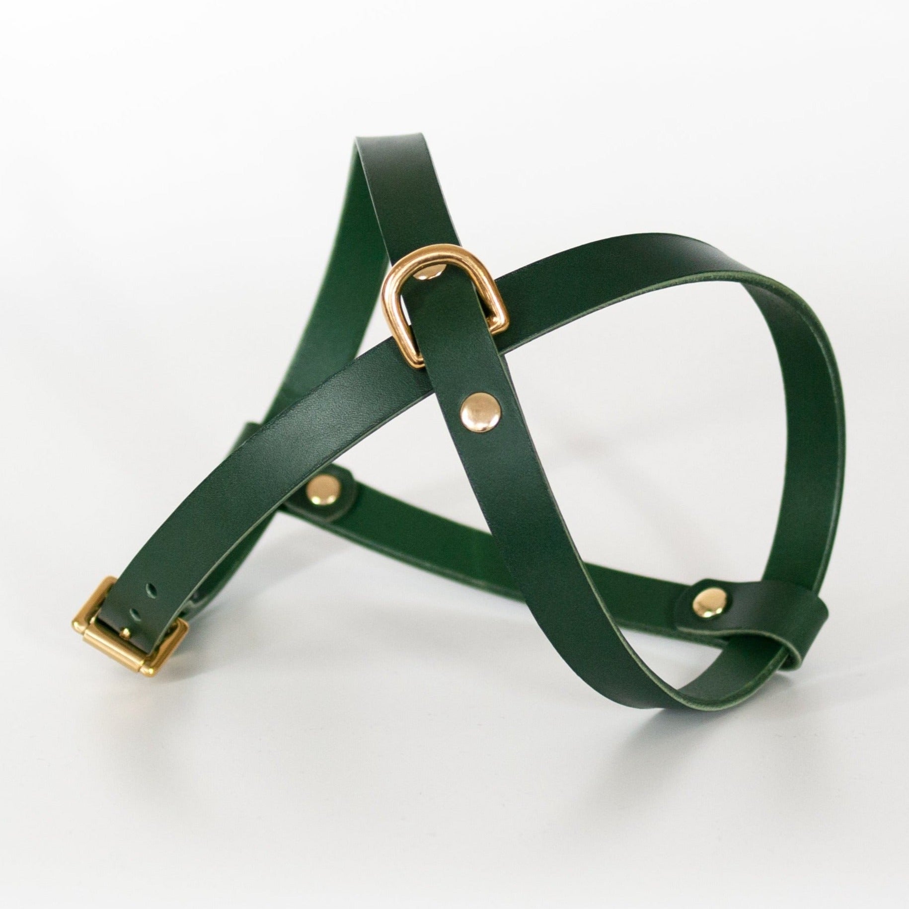 Green Brush Cross-Body leather harness. - Harness - Holler Brighton - Vackertass