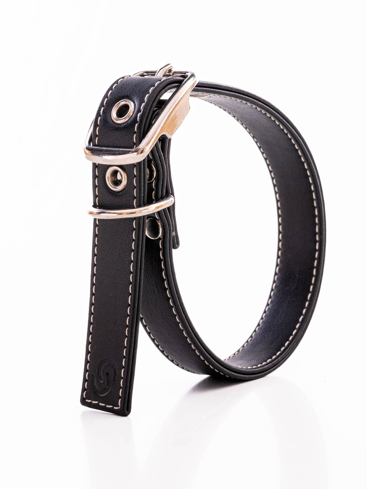 Black Apple Leather Collar - Collar - Holler Brighton - Skylos