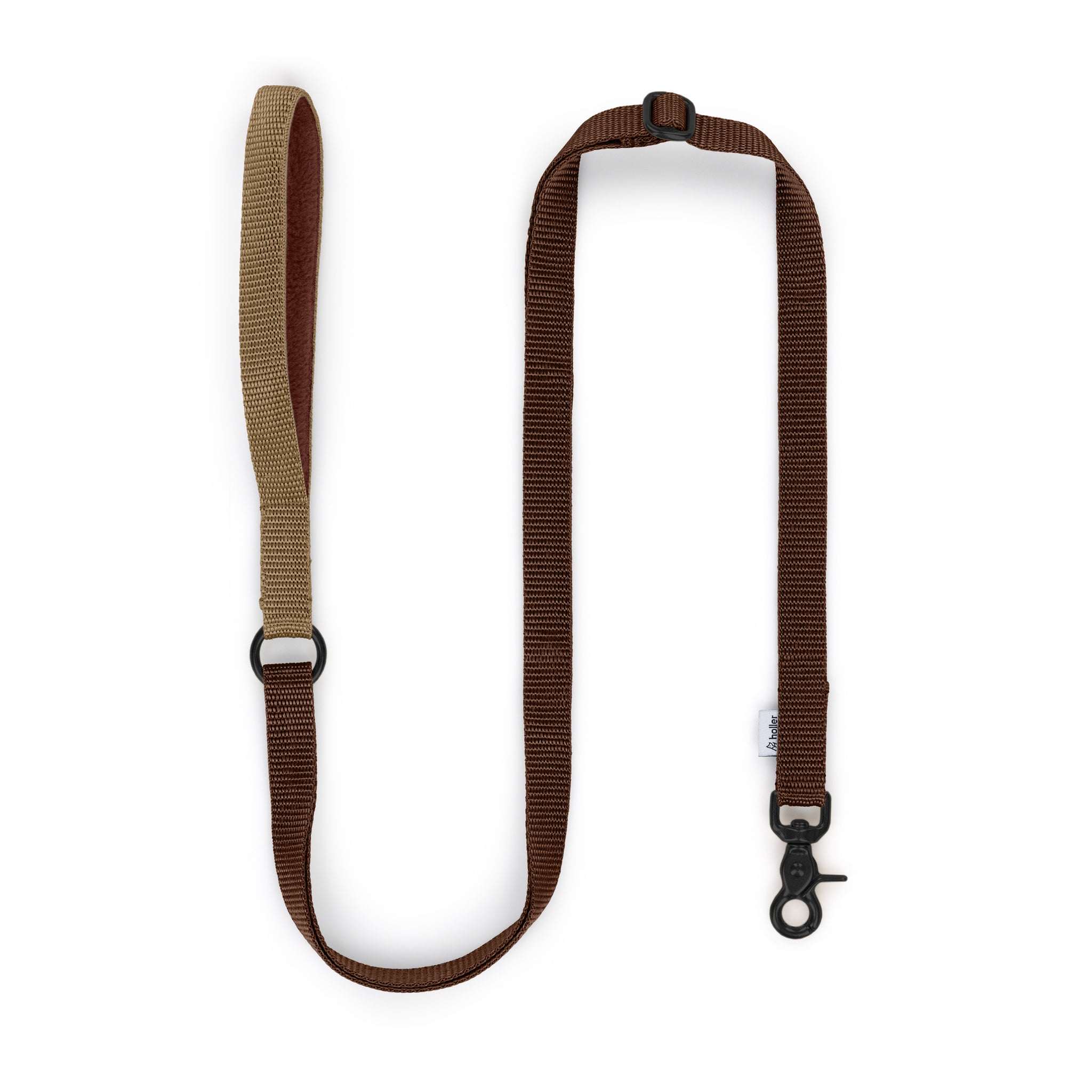 Brown + Beige Custom-made Extendable Lead - With Soft Touch Handle. - Pet Leashes - Holler Brighton - Holler Brighton