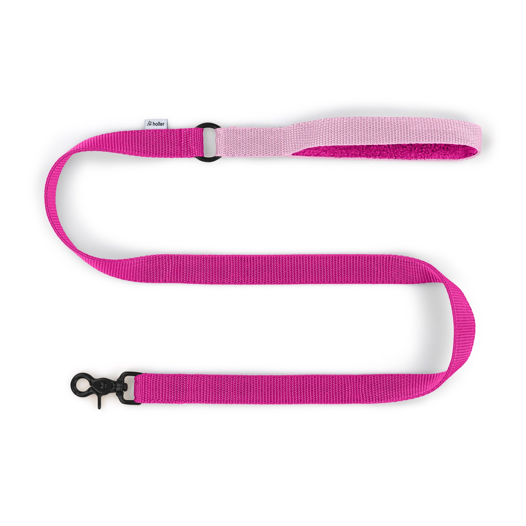 Cerise + Pink Lead - With Soft Fleece Lined Handle - Lead - Holler Brighton - Holler Brighton