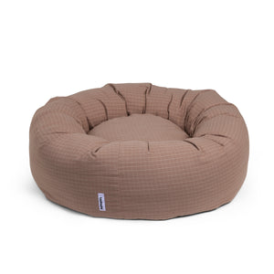 Pink Check - Cotton Donut Bed - Beds - Holler Brighton - Tadazhi
