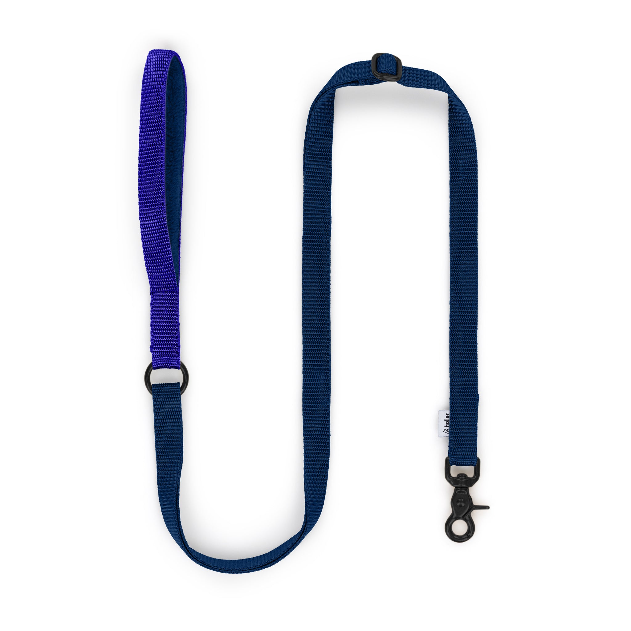 Navy + Royal Custom-made Extendable Lead - With Soft Touch Handle. - Pet Leashes - Holler Brighton - Holler Brighton