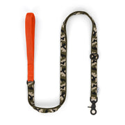Green Camo + Orange Custom-made Extendable Lead - With Soft Touch Handle. - Pet Leashes - Holler Brighton - Holler Brighton