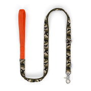 Green Camo + Orange Custom-made Extendable Lead - With Soft Touch Handle. - Pet Leashes - Holler Brighton - Holler Brighton