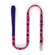 Pink Camo + Purple Custom-made Extendable Lead - With Soft Touch Handle. - Pet Leashes - Holler Brighton - Holler Brighton