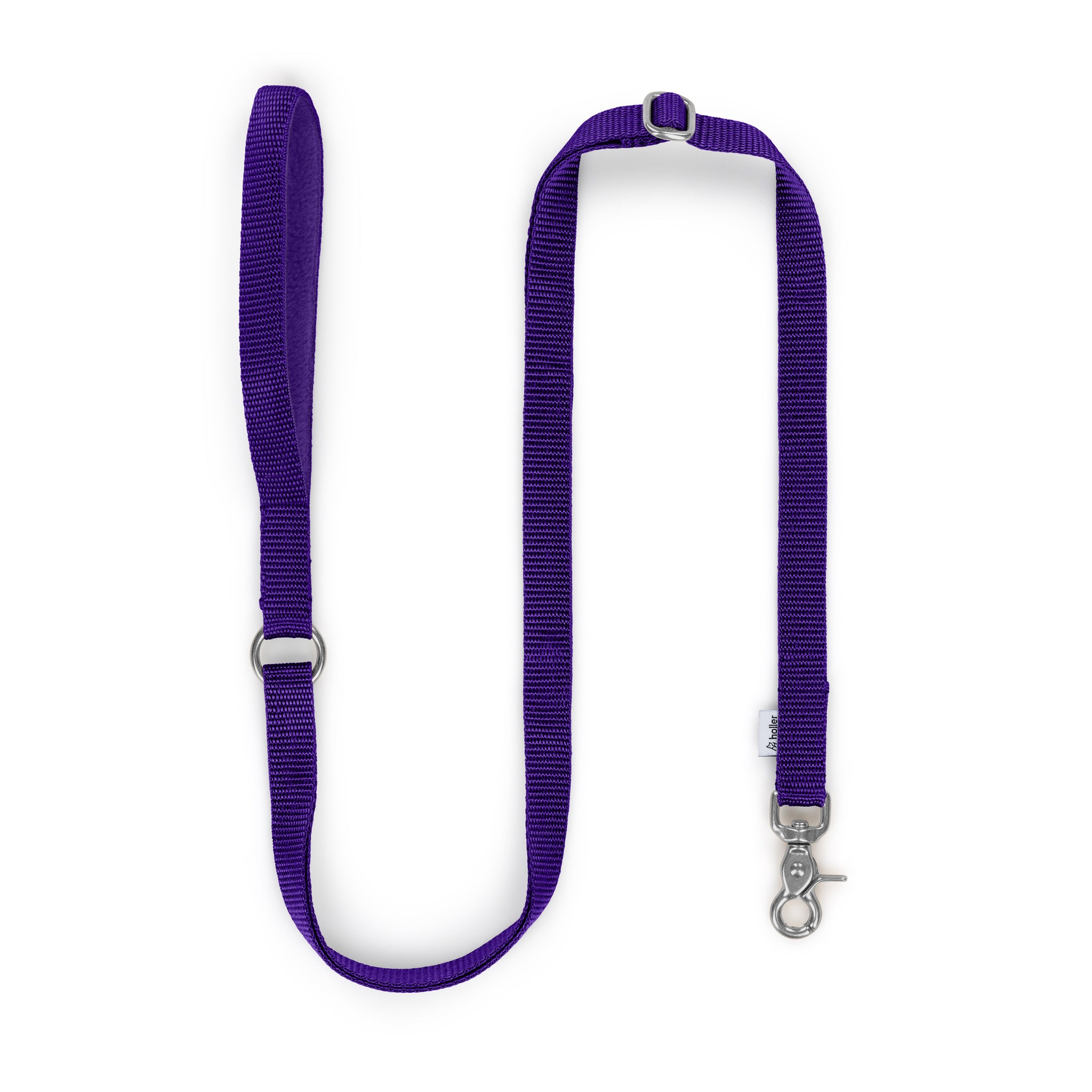Purple + Yellow Custom-made Extendable Lead - With Soft Touch Handle. - Pet Leashes - Holler Brighton - Holler Brighton