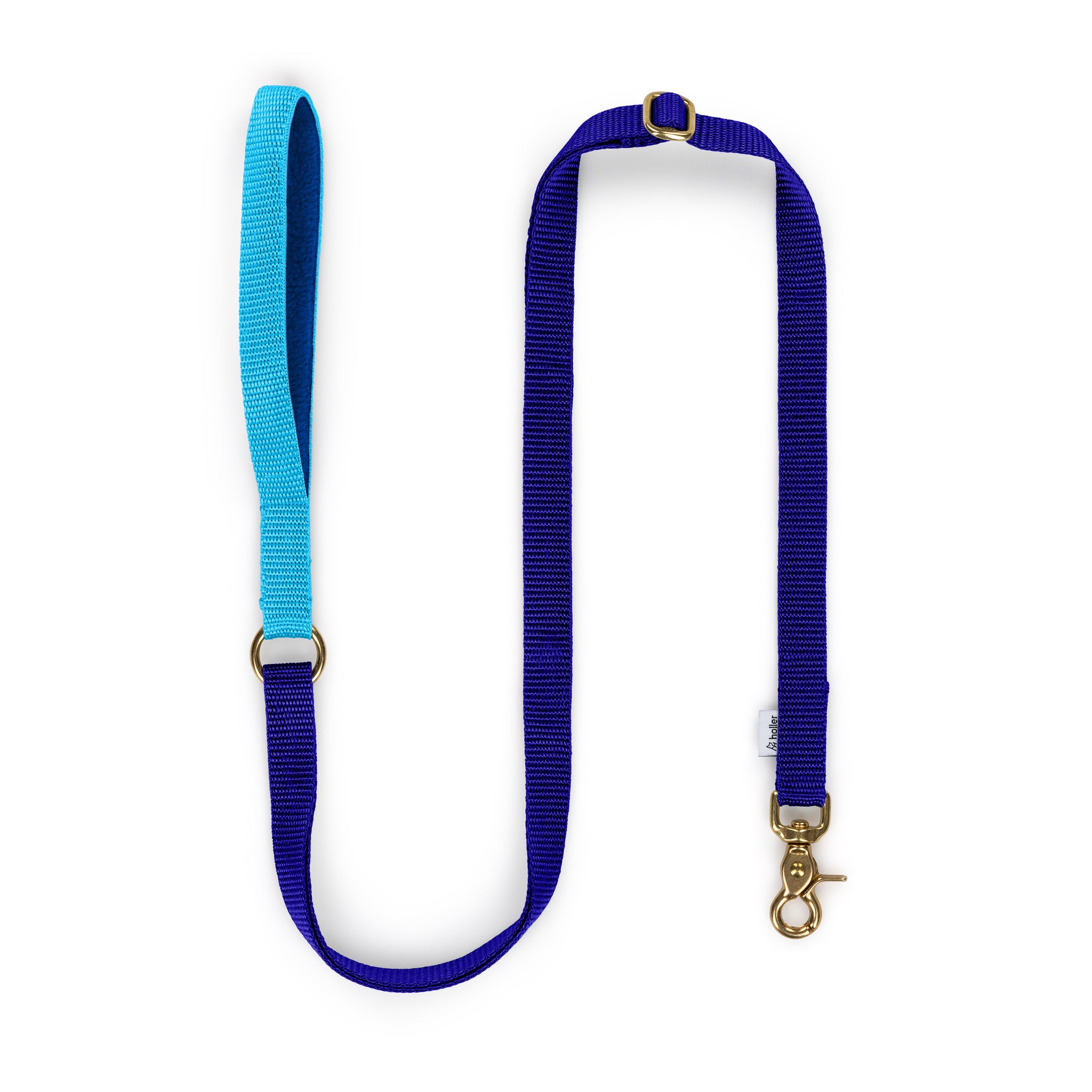 Royal Blue + Sky Blue Custom-made Extendable Lead - With Soft Touch Handle. - Pet Leashes - Holler Brighton - Holler Brighton