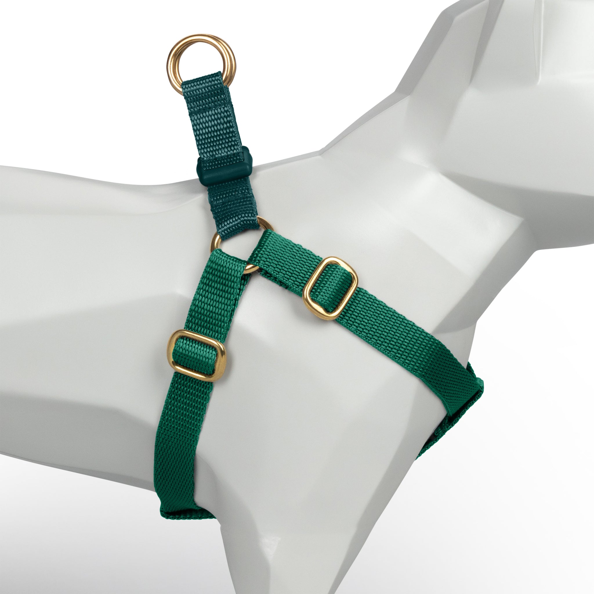 Emerald + Forest Green Custom-Made Step-in Harness - Harness - Holler Brighton - Holler Brighton