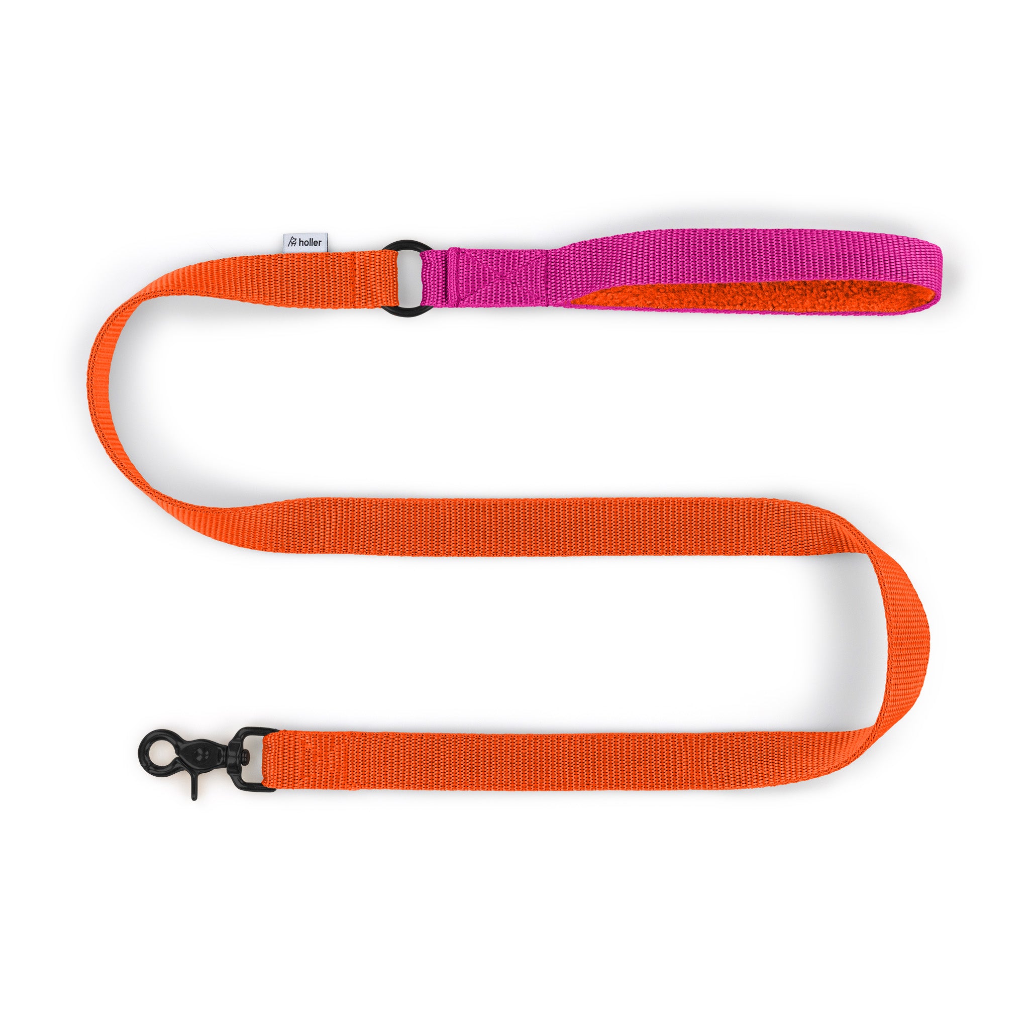 Orange + Cerise Customised Extendable Lead - With Soft Touch Handle - Pet Leashes - Holler Brighton - Holler Brighton