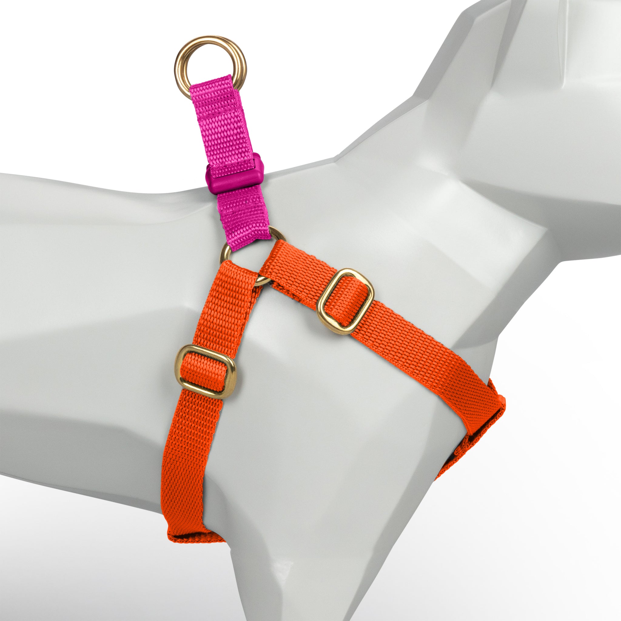 Orange + Cerise Custom-made Step-in Harness - Harness - Holler Brighton - Holler Brighton