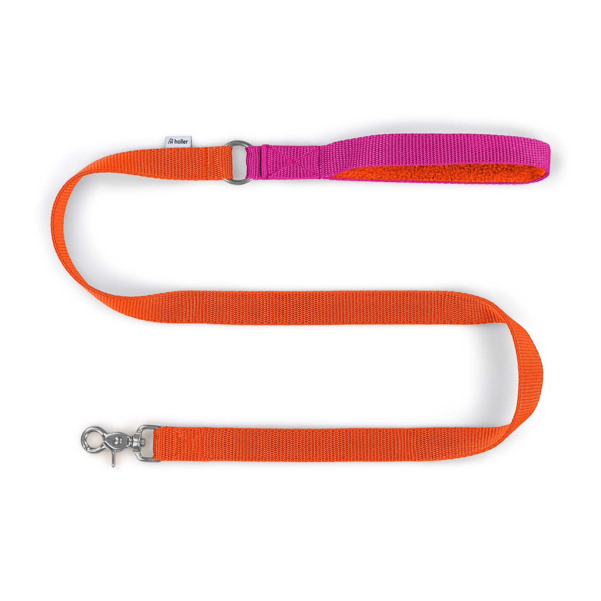 Orange + Cerise Customised Extendable Lead - With Soft Touch Handle - Pet Leashes - Holler Brighton - Holler Brighton