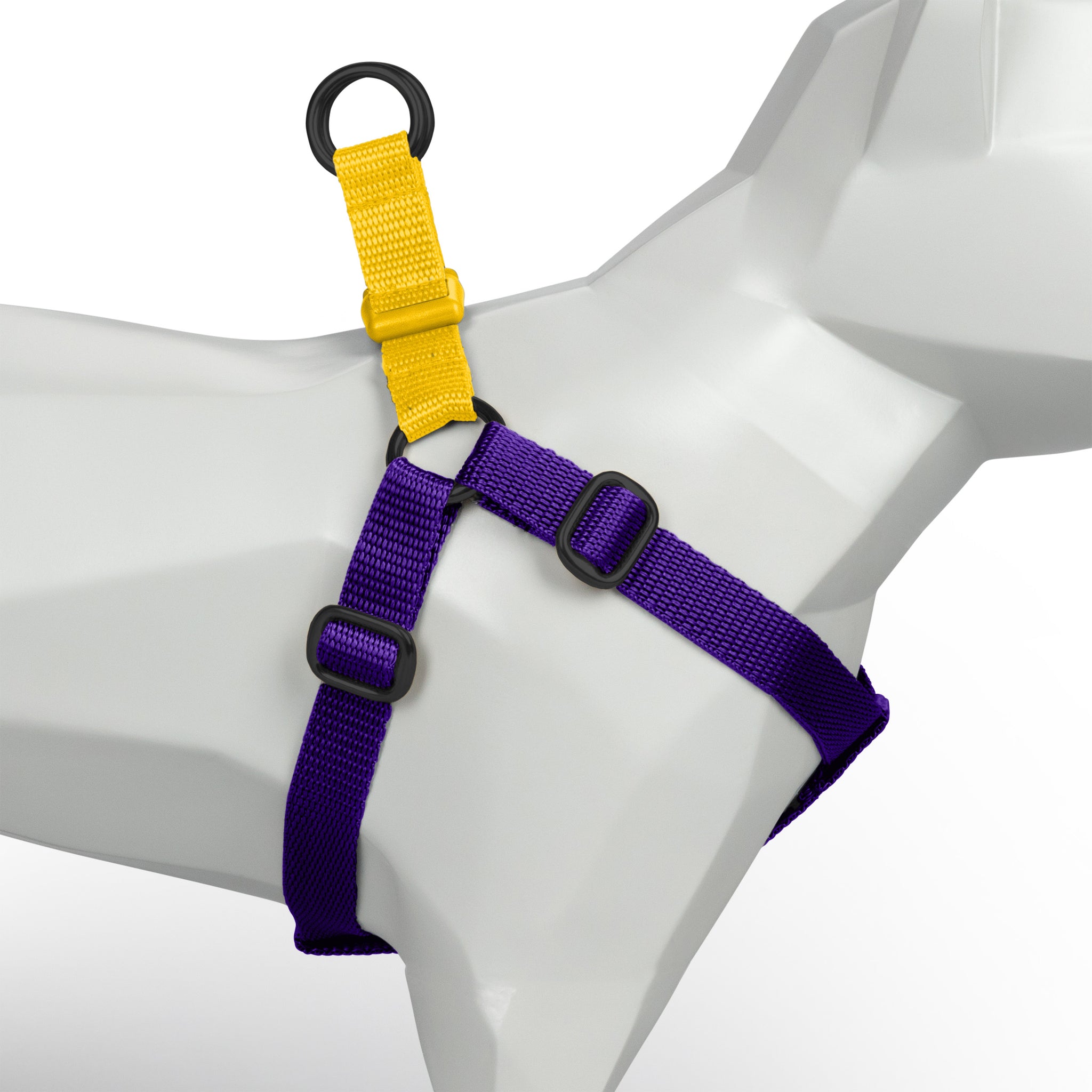 Purple + Yellow Custom-Made Step-in Harness - Harness - Holler Brighton - Holler Brighton