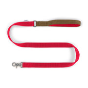 Red + Beige Lead - With Soft Fleece Lined Handle - Lead - Holler Brighton - Holler Brighton
