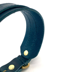 Navy - Craft Style Sighthound Collar - Collar - Holler Brighton - Seldom Found