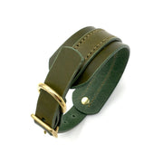 Green - Craft Style Sighthound Collar - Collar - Holler Brighton - Seldom Found