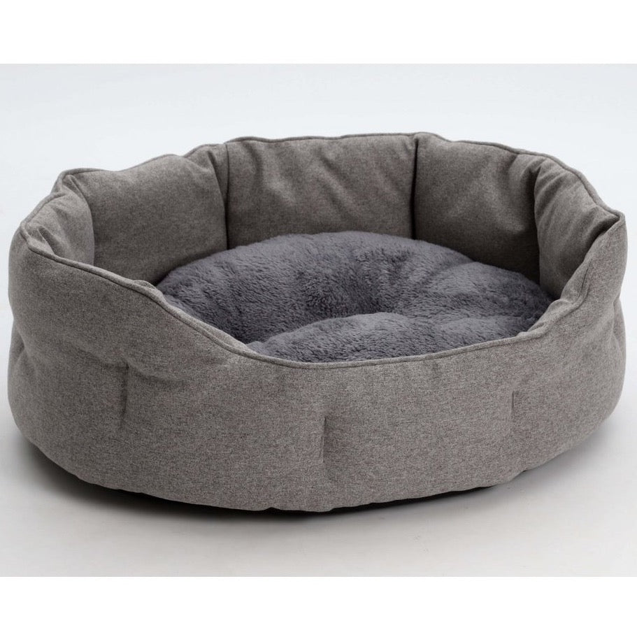 Grey Walled Basket Bed - Dog Beds - Holler Brighton - Dogs in the CITY